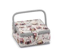 Hobby Gift Small Sewing Storage Box, Hoot, 20 x 20 x 11cm