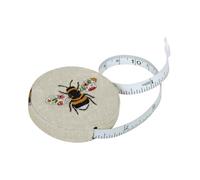 Hobby Gift Tape Measure - Retractable Fabric Covered Sewing Tape Measure - 150cm/60 inch - Bees