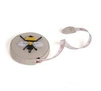 Hobby Gift Tape Measure - Retractable Fabric Covered Sewing Tape Measure - 150cm/60 inch - Linen Bee