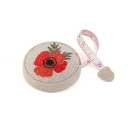 Hobby Gift Tape Measure - Retractable Fabric Covered Sewing Tape Measure - 150cm/60 inch - Wildflowers