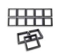 Hobby Heaven 20 to 25mm Square Bases Size Converters For Warhammer Bases - Black Miniature Bases Converters for Wargaming Miniatures Figures - Model Painting Wargame Miniatures (10 pcs)