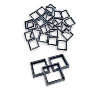 Hobby Heaven 25 to 30mm Square Bases Size Converters For Warhammer Bases - Black Miniature Bases Converters for Wargaming Miniatures Figures - Model Painting Wargame Miniatures (25 pcs)