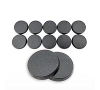 Hobby Heaven 32mm Round Plastic Warhammer Bases (10 Pcs) - Black Miniature Bases for Wargaming Miniatures Figures - Model Painting Plastic Figures Wargame Miniatures - Durable Tabletop Games Bases