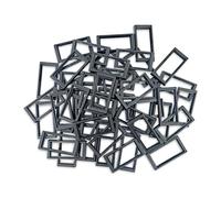 Hobby Heaven 50x24 to 60x30mm Rectangle Bases Size Converters For Wargaming Bases - Black Miniature Bases Converters for Miniatures Figures - Model Painting Wargame Miniatures (50 pcs)