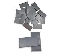 Hobby Heaven 60x30mm Rectangle Plastic Bases Models Miniatures Wargames (25 pcs)