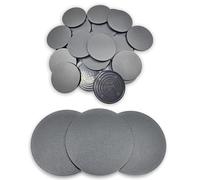 Hobby Heaven 80mm Round Plastic Warhammer Bases - Black Miniature Bases for Wargaming Miniatures Figures - Model Painting Plastic Figures Wargame Miniatures - Durable Tabletop Games Bases (25 pcs)