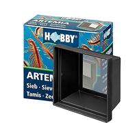 Hobby Hobby Artemia Sieve 21620, 1 Unit - Black Metal Aquarium Strainer for Scooping and Sinking Artemia Nauplien Larvae in Aquariums - 8.5 x 8 cm, 180 MY