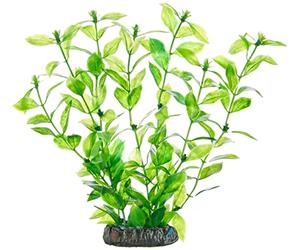 Hobby Hobby Hygrophila Artificial Aquarium Plant, 11.8 x 10.2 x 15.8 cm, Green, 1 Count, Plastic, Potted, Naturalistic, Plant