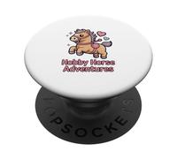 Hobby Horse Adventures Cute Kawaii Pony Kids PopSockets Adhesive PopGrip