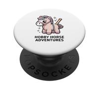 Hobby Horse Adventures Cute Kawaii Pony Kids PopSockets Adhesive PopGrip