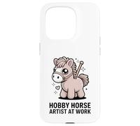 Hobby Horse Artist At Work Cute Pony Rider Case for iPhone 15 Pro