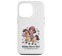Hobby Horse Girl Just Galloping Around Pony Case for iPhone 13 Pro