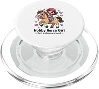 Hobby Horse Girl Just Galloping Around Pony PopSockets PopGrip for MagSafe