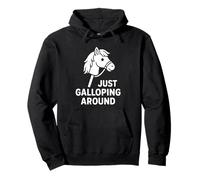 Hobby Horsing Just Galloping Around Horse Girl Pullover Hoodie