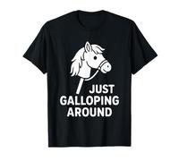 Hobby Horsing Just Galloping Around Horse Girl T-Shirt
