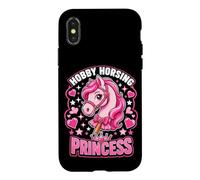 Hobby Horsing Princess Stick Horse Girl Equestrian Case for iPhone X/XS