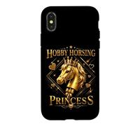 Hobby Horsing Princess Stick Horse Girl Equestrian Case for iPhone X/XS
