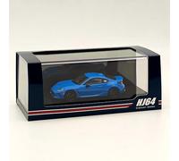Hobby Japan 1:64 GR86 RZ with Genuine Optional Rear Spoiler Bright Blue HJ644048BL Diecast Models Car Collection