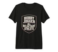 Hobby Jogger Reluctant Athlete Funny Runner Premium T-Shirt
