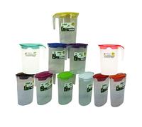 Hobby Life 1.75 Litre Plastic Jug Drinks Container With Removal & Color Lid Ideal For Juices, Smoothies, Water, Milk