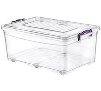 HOBBY LIFE 1-Piece 40 Litre Plastic Rectangular Multi-Box with Wheels