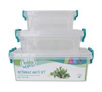HOBBY LIFE 3-Piece Plastic Rectangular Multi-Box