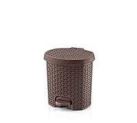 HOBBY LIFE 5.5 Litre Plastic No 1 Rattan Pedal Dustbin