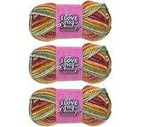 Hobby Lobby I Love This Chunky Yarn, 368 Cinnamon Cedar, Set of 3
