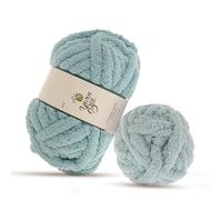 Hobby Lobby Spa Blue Yarn Bee Eternal Bliss Yarn Chunky Knitting and Craft DIY Material…, 28 Yards