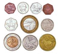 Hobby of Kings Botswana 10 Mixed Coins | Thebe | Pula | Exotic African Animals | Since 1976