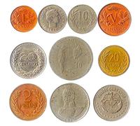 Hobby of Kings Colombia 10 Mixed Coins | Colombian Money | Centavos | Pesos | Since 1959