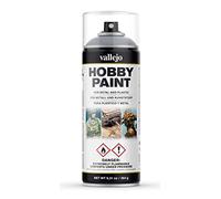 Vallejo 28021 Hobby Paint Spray Primer for Metal, Plastic or Resin, Silver, 400 ml (Paquete de 1)