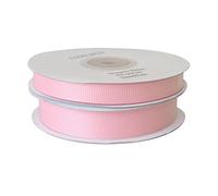 Hobby Plus 22meter Full Reel Grosgrain Ribbon (#123-Baby Pink, 16mm Width)