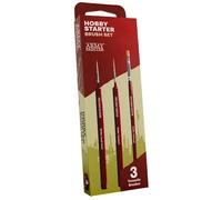 The Army Painter, Hobby Starter Brush Set, 3 Paint Brushes for Acrylic Paint incl. Drybrush, Detail & Standard Brush, Fine Tip Model Brush For Miniature Fantasy Painting