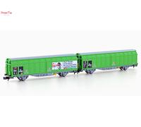 Hobby Train SBB Cargo Hbbillns-x Decibello Van Set (2) VI N Gauge