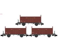 Hobbytrain 24301 SBB Fbkk Open Wagon Set (3) IV N Gauge