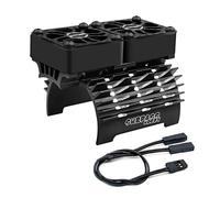 RC Motor Heatsink Fans Surpass Hobby Twin 30mm RC Car Motor Cooling Fans with Metal Cover 4068 4274 Brushless Motor Heatsink Fit for 1/8 1/7 RC Car 40mm 42mm Motors