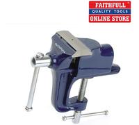 HOBBY VICE 60mm (2.1/2") PORTABLE WITH INTEGRATED BENCH CLAMP, FAITHFULL FAIV60