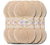Hobby YARN Alize Baby Best Batik 5 x 100 g Turkish Premium Wool Baby Wool (Honey 310)