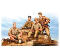 Hobbyboss 84409 1/35 Scale German Tropical Panzer Crew Figures MODEL NEW