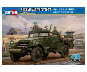 Hobbyboss 1:35 Scale Early Version M3a1 Scout Car Assembly Kit (White)