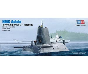 Hobbyboss 1:350 Scale HMS Astute Assembly Kit ,Grey,Navy