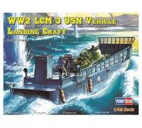 Hobbyboss 1:48 Scale LCM-3 USN Vehicle Landing Craft Assembly Authentic Kit