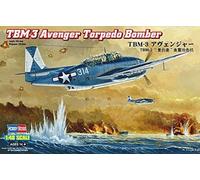 Hobbyboss 1:48 Scale TBM-3 Avenger Torpedo Bomber Assembly Kit, 256.4mm length, 350.6mm wingspan