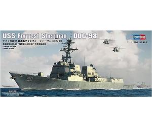 Hobbyboss 1:700 Scale USS Forest Sherman DDG-98 Model Kit (Grey)