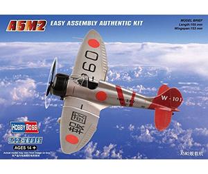 Hobbyboss 1:72 Scale A5M2 Zero Diecast Model Kit, 10.46 x 15.27 x 4.42 cm