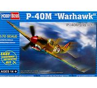 Hobbyboss 1:72 Scale P-40M Warhawk Diecast Model Kit, 13.4 x 15.8 x 5.2 centimetres