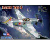 Hobbyboss 1:72 Scale Soviet Yak-3 Diecast Model Kit, 11.78 x 12.77 x 3.35 cm