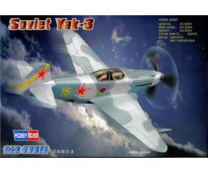 Hobbyboss 1:72 Scale Soviet Yak-3 Diecast Model Kit, 11.78 x 12.77 x 3.35 cm