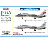 HobbyBoss Aircraft Model Kit 1:72 F-14A Tomcat VF-1 Wolf Pack